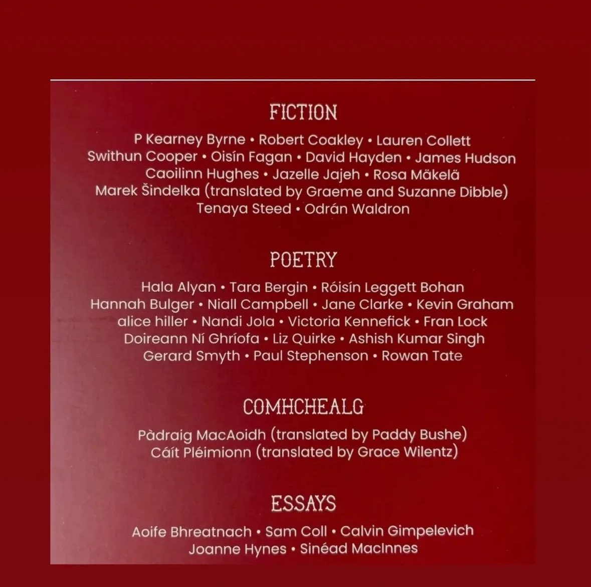 Caoilinn Hughes (@caoilinnhughes) on Twitter photo First time having fiction in <a href="/stingingfly/">The Stinging Fly</a> 🤓 which launches on Saturday <a href="/ILFDublin/">International Literature Festival Dublin</a>. It’s a short story called ‘Character Parts’.
Big thanks to Lisa McInerney for liking it and editing. Can’t wait to read the issue myself. First time having fiction in <a href="/stingingfly/">The Stinging Fly</a> 🤓 which launches on Saturday <a href="/ILFDublin/">International Literature Festival Dublin</a>. It’s a short story called ‘Character Parts’.
Big thanks to Lisa McInerney for liking it and editing. Can’t wait to read the issue myself.