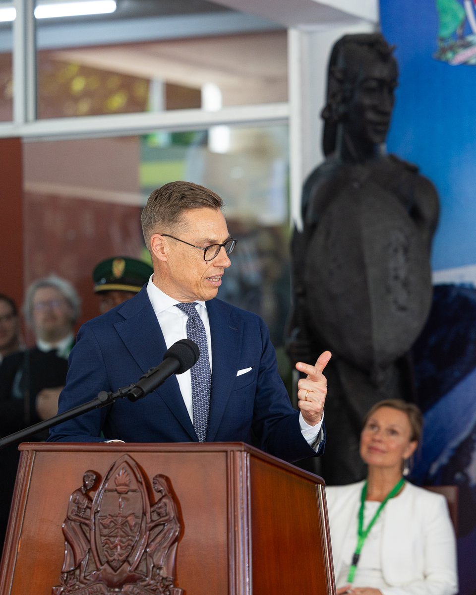 alexstubb's tweet photo. I visited the National Museum of Tanzania and highlighted the mutual respect and equal partnership of our countries.

The modern history of our countries shows that the independence of countries requires global institutions to enforce and protect the idea of nation states and their equal rights.