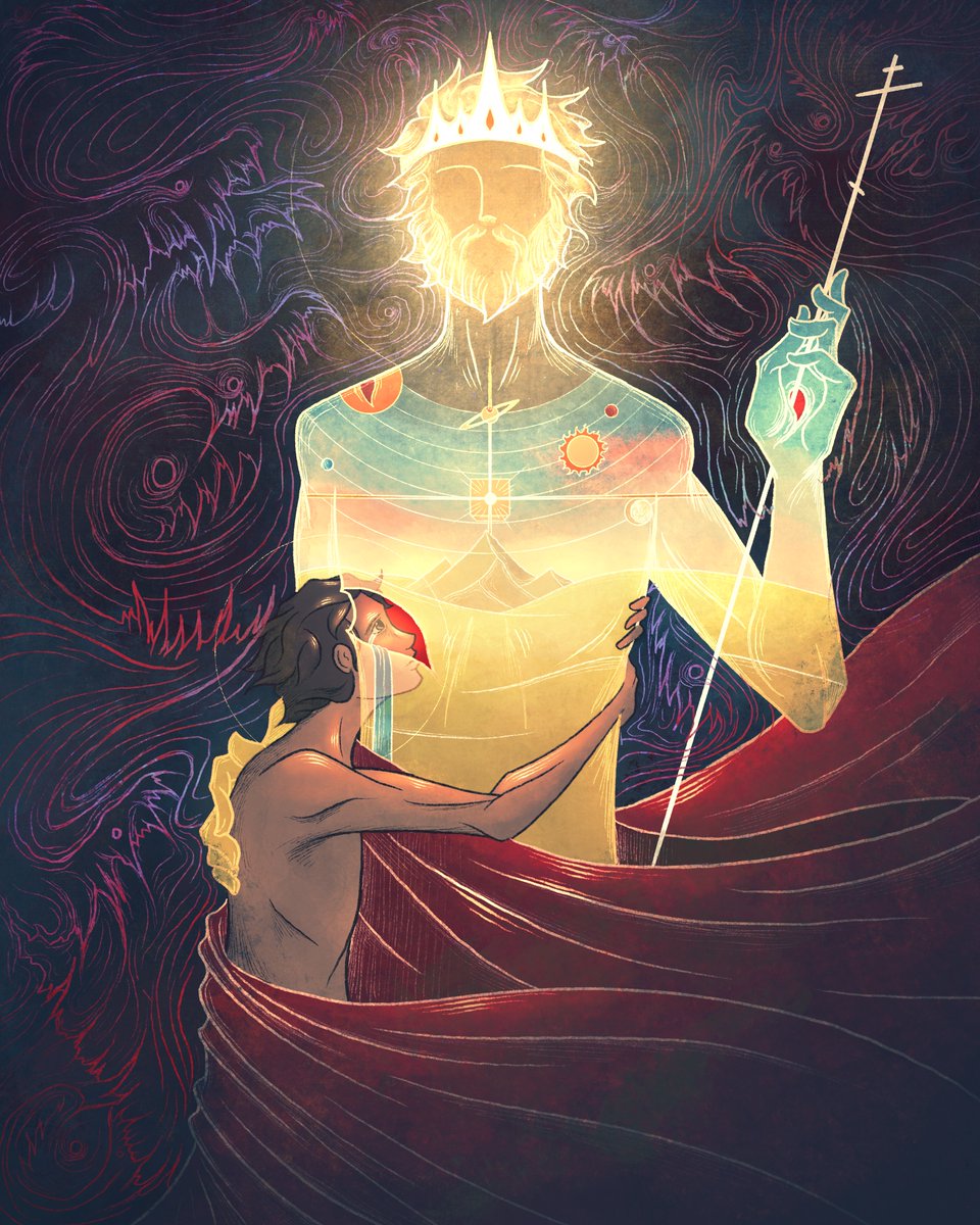 FullofEyesFilms's tweet image. Amid the splint’ring of our Peace
Before the teeth of Death,
We look to Him who, crowned with Joy,
Bears Death within His Flesh
And makes of it a song of praise
To God the Three in One,
Our Refuge, our Unfailing Hope—
The Slain and Risen Son.

A visual exegesis of Hebrews 2:8-9
