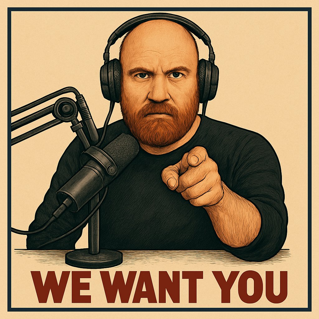 PODCASTERS!!! WE WANT YOU......

......as a guest on our show!!

Do you have a film that you believe Jim should have seen by now? Maybe it's one that neither Sam or Nick have seen?

Well, get in touch.

#Podcaster #PodcastGuest #Podcasters #Podfam #LookingForGuest #Podcasts