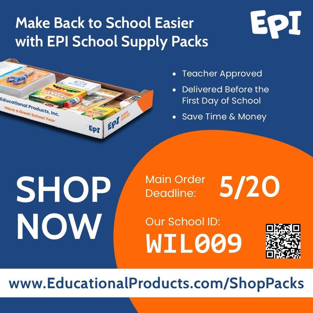 Order your school supplies today! The deadline to order is May 20. educationalproducts.com/shoppacks/
