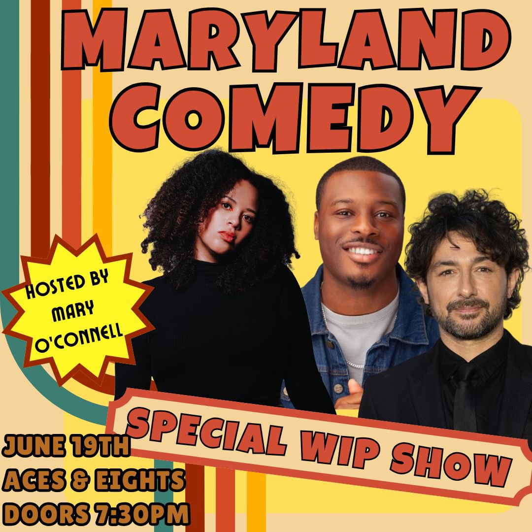 Mary O’Connell (@marydoesgigs) on Twitter photo Maryland is back <a href="/Aces_Bar/">Aces and Eights Bar</a> June 19th
We’re so lucky to have Alex Zane and Micah Hall as our featured acts. The second half will be a werk-in-progress version of my new hour Dilly Dally
🎟️ bit.ly/3Hc2Q32 Maryland is back <a href="/Aces_Bar/">Aces and Eights Bar</a> June 19th
We’re so lucky to have Alex Zane and Micah Hall as our featured acts. The second half will be a werk-in-progress version of my new hour Dilly Dally
🎟️ bit.ly/3Hc2Q32