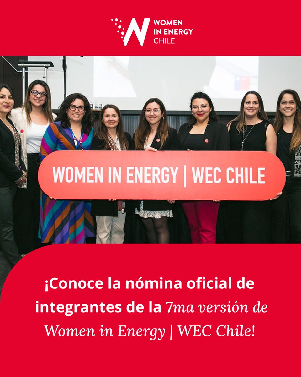 World Energy Council (WEC) Chile (@wec_chile) on Twitter photo ¡Tenemos nueva generación de Women in Energy!
En total, 67 integrantes se suman este 2025 a nuestro programa #WomenInEnergy de <a href="/WEC_Chile/">World Energy Council (WEC) Chile</a>, el más grande hasta ahora.
Revisa la nómina completa: wec-chile.cl/liderazgo-en-e… ¡Tenemos nueva generación de Women in Energy!
En total, 67 integrantes se suman este 2025 a nuestro programa #WomenInEnergy de <a href="/WEC_Chile/">World Energy Council (WEC) Chile</a>, el más grande hasta ahora.
Revisa la nómina completa: wec-chile.cl/liderazgo-en-e…