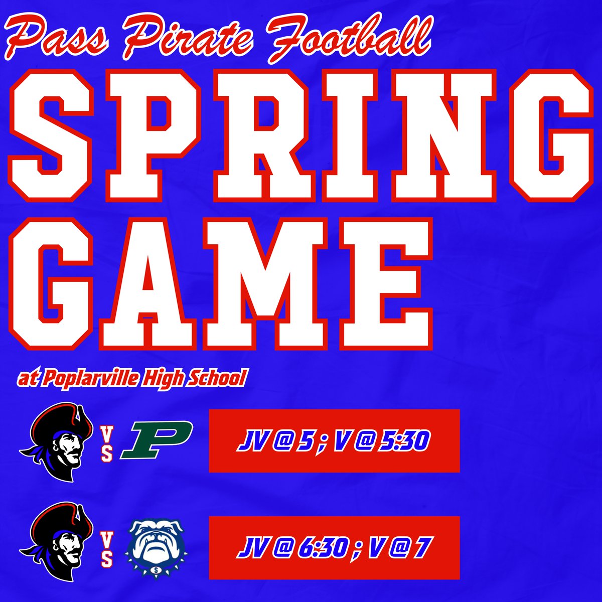 WAKE UP! IT'S FINALLY HERE! Travel up to Poplarville with us as we take on Poplarville and Seminary in our Spring Game matchup. ❌🏴‍☠️