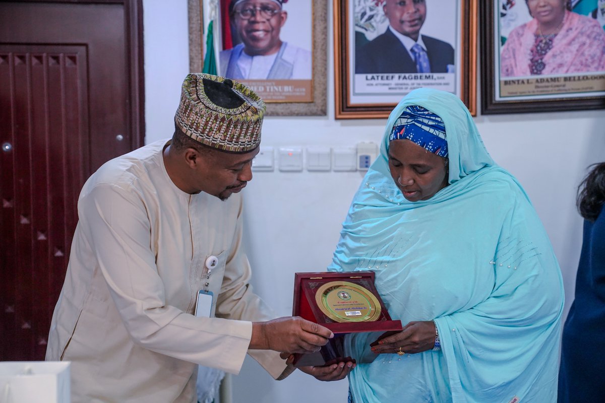 The National Coordinator of the National Cybersecurity Coordination Centre (NCCC), Ahmad Saad Abubakar, FSI, paid a courtesy visit to the Director General of NAPTIP, Binta L. Adamu Bello, OON, and her team.

The visit centered on deepening collaboration between NCCC and NAPTIP to