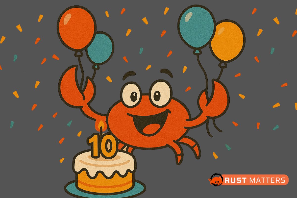 RustMatters's tweet image. 10 years since the first stable release of the #Rust programming language 🦀
This is just the beginning!