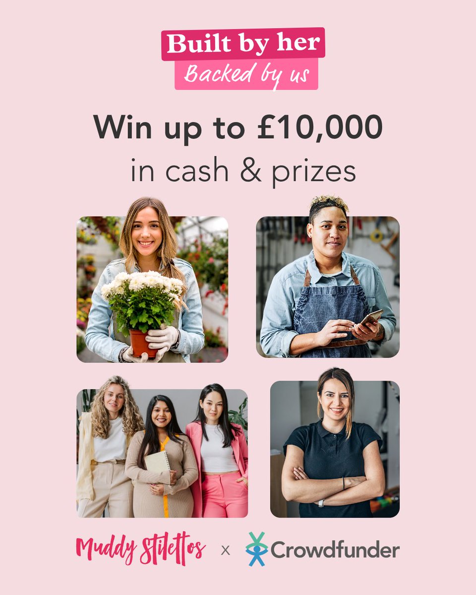 🚀 Know a female founder doing great things? Tag them!

@CrowdfunderUK and Muddy Stilettos are offering up to £10,000 in cash and promo support to help female-led businesses and community projects thrive.

Read more ➡️ bit.ly/431IrXf

T&amp;Cs apply

#femaleentrepreneurs