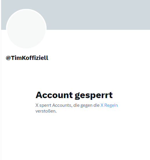 SytemRebellin's tweet photo. Tim Kellners Account wurde gesperrt... https://t.co/CMEqZxRS95