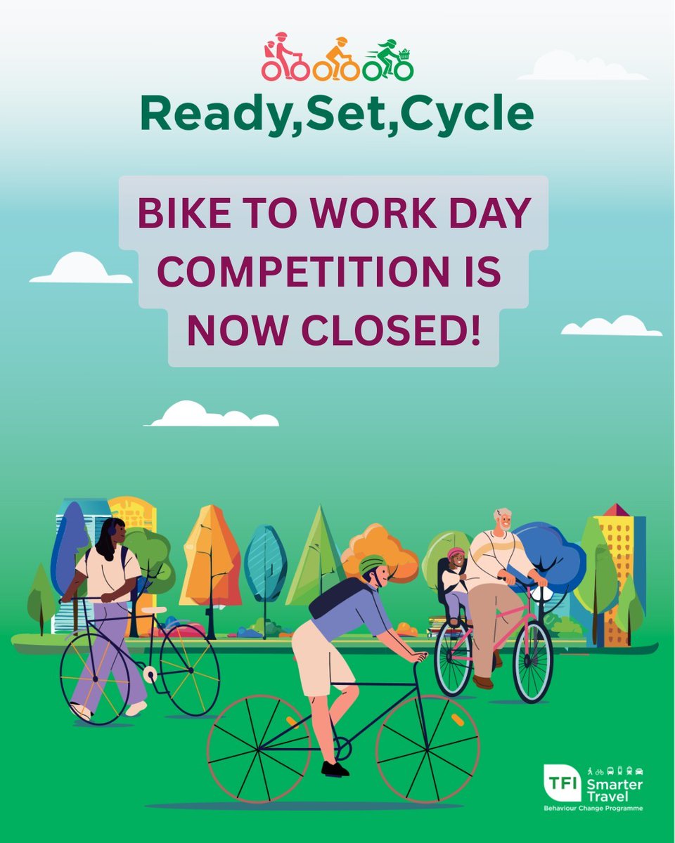 Thank you for participating in the Bike to Work Day competition. We hope you enjoyed cycling on your commute and the lovely weather was a good motivator ☀️

The Smarter Travel team is currently reading through your comments. Winners will be announced tomorrow! 🚲
