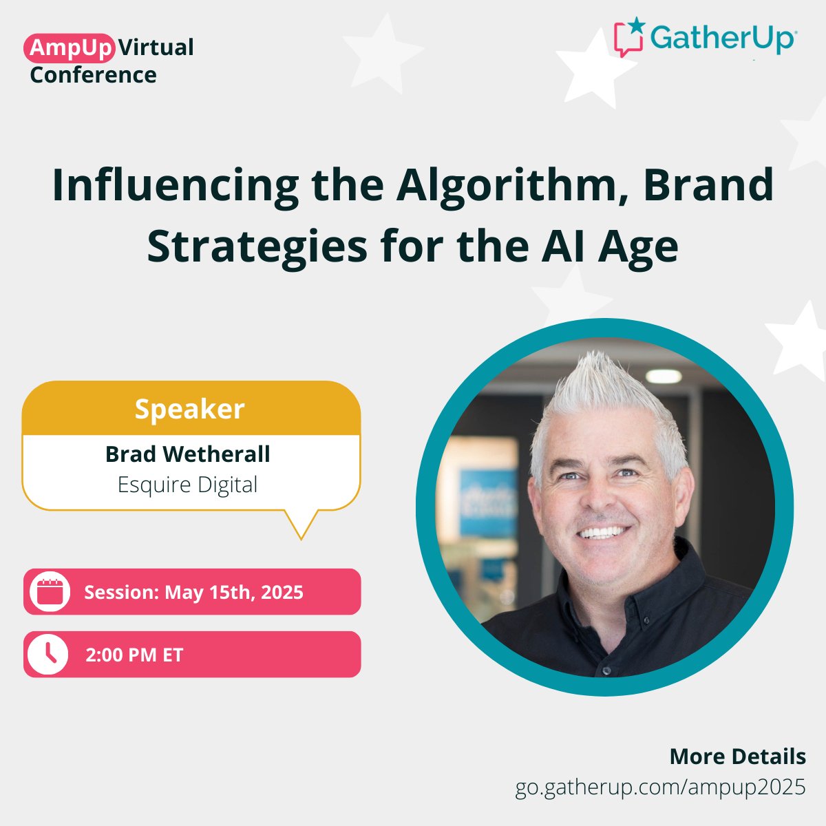Excited to be presenting at the AmpUp virtual conference today! My session, "Influencing the Algorithm," will dive into strategies for getting your clients noticed by large language models and Google's AI Overview. 

#GoogleBusinessProfile #GBP #LocalSEO #GoogleAI