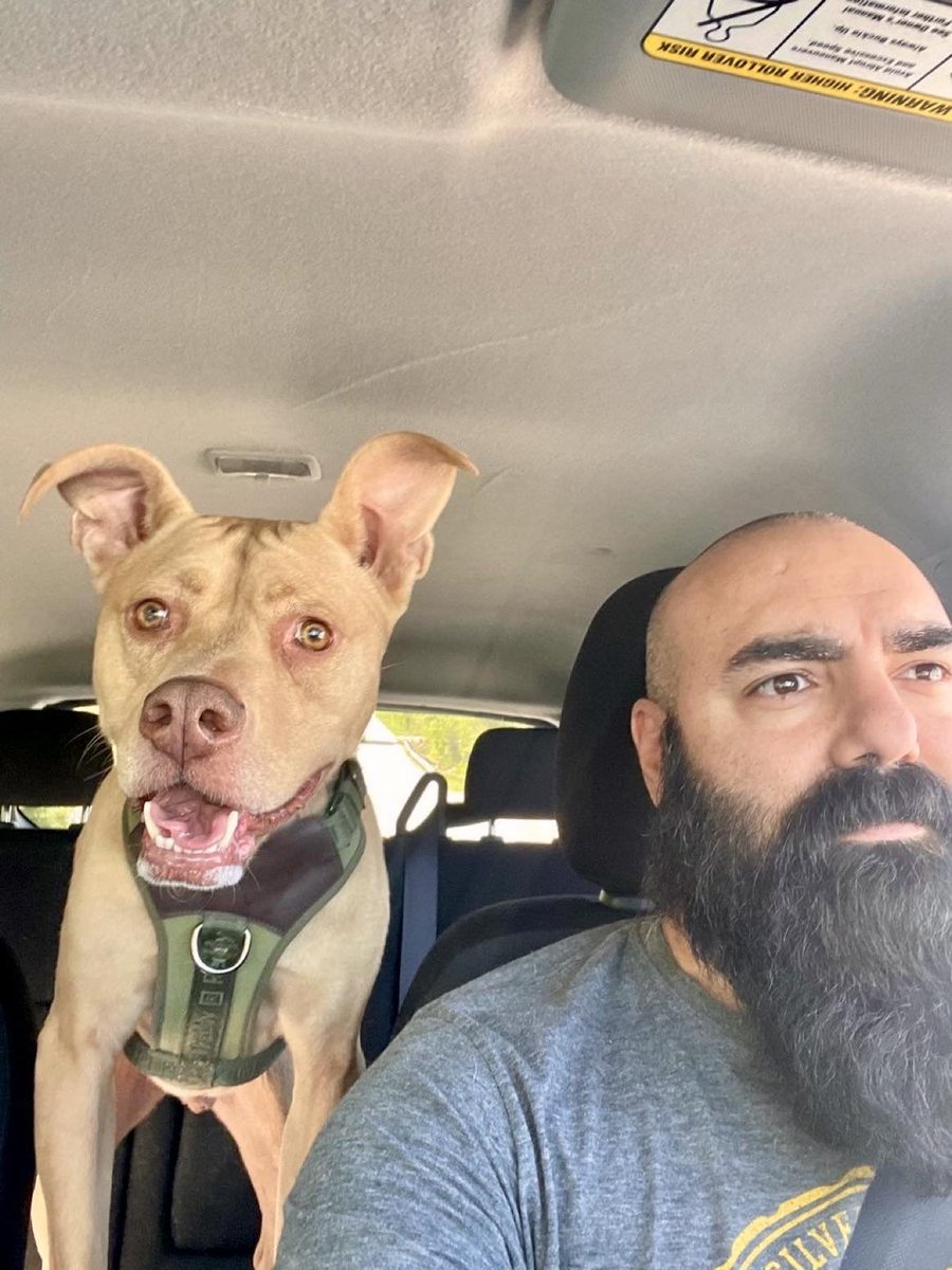 “Me and my emotional support human.”