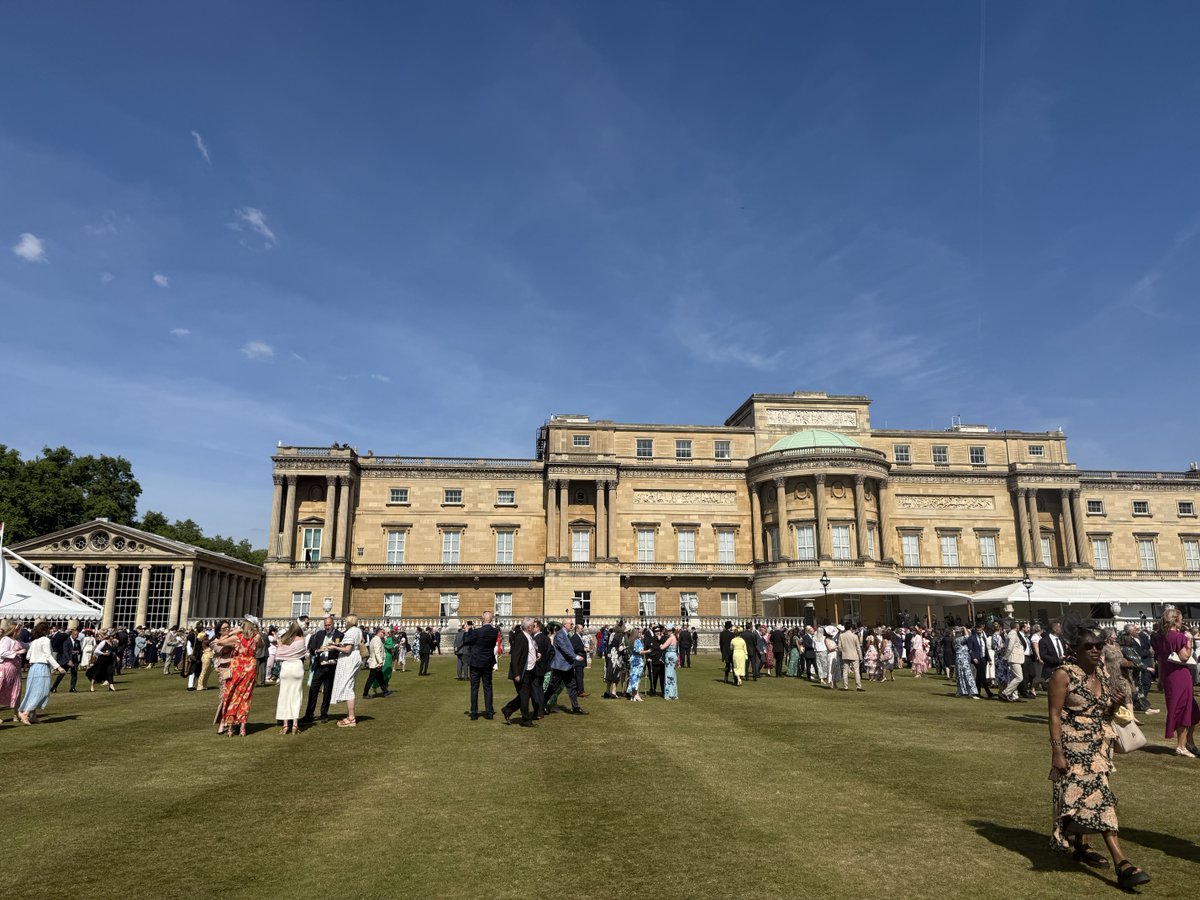 NCLearningTrust's tweet image. Brendon Fletcher, Executive Principal, and Diane Heritage, Chair of the NCLT Board of Directors, had the pleasure of attending a garden party at Buckingham Palace Weds 14 April. The event was a great opportunity to celebrate the students and staff we are proud of. #NCLTfamily