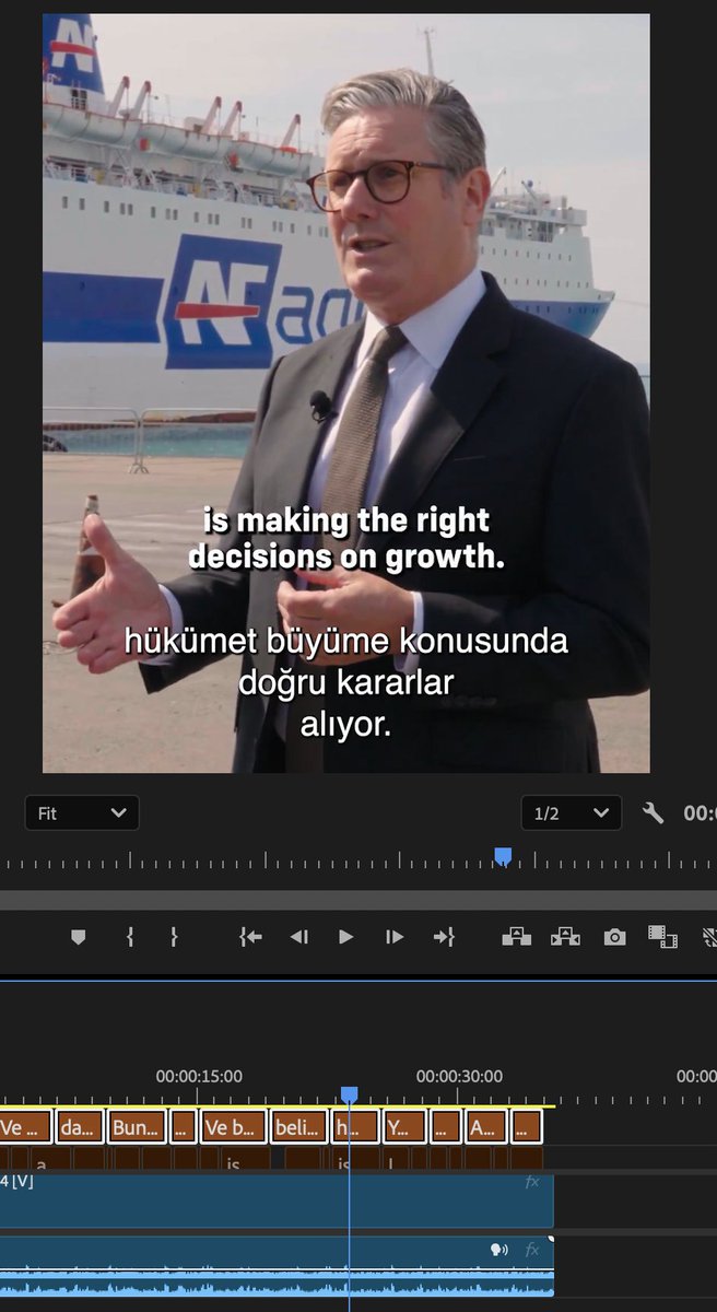 Abobe Premiere'in auto-translate captions ozelligini denedim. Oldukca basarili.