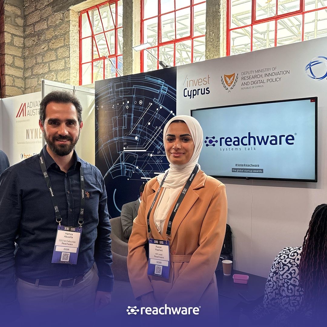 Touchdown in Cyprus!

Our CEO and Co-Founder Eng. <a href="/HamzaAbusitta/">حمزة أبوستة</a> is proudly representing Reachware at the Reflect Festival in Limassol, where three continents meet 🌏

It’s been a great opportunity to connect with forward-thinking tech leaders from across the globe!
