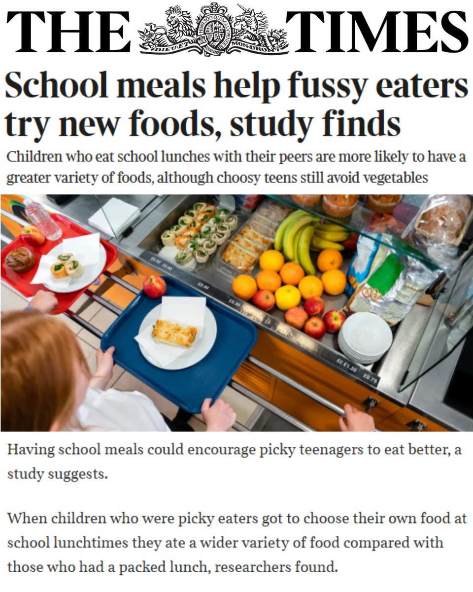 🥗 New Children of the 90s research!

School lunches could help picky teenagers to eat better, according to a new study from Dr Caroline Taylor.

The study looked at data from more than 5,300 participants in Children of the 90s.

Read the paper here ⬇️
pubmed.ncbi.nlm.nih.gov/40368585/