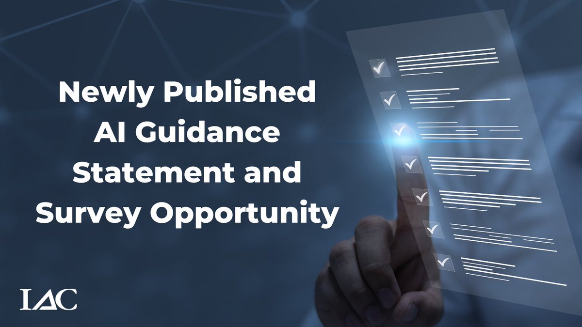 The AI Guidance Statement was published April 1, 2025, as an addendum to each set of IAC Standards. The guidance document serves as a recommendation for IAC-accredited facilities utilizing AI technology.
Read more at intersocietal.org/iac/ai-guidanc… or complete a brief survey on AI