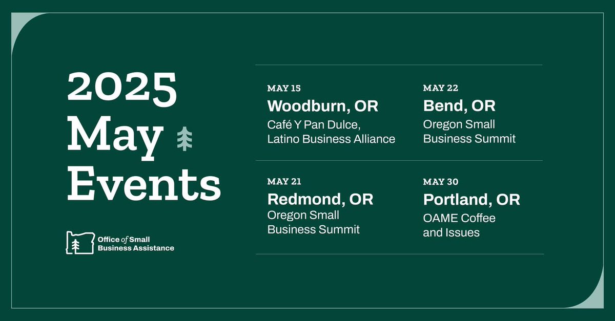 We provide a unique service: objectivity when issues arise with small businesses or nonprofits and the state of Oregon. Remember: we're a resource for you, that's why we provide monthly opportunities to connect!

Learn more here: oregon.gov/smallbusiness/…
