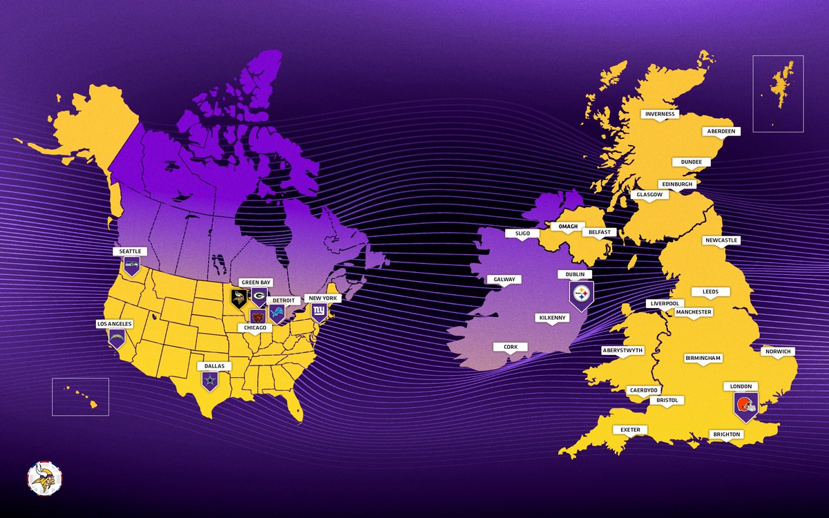 Which games are you looking to travel to? 👀

View the full schedule here: vikings.com/schedule/