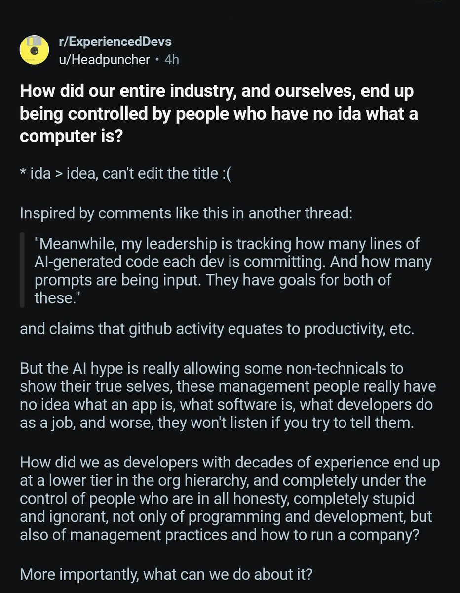 How long 'till we see a world-wide strike across a given profession?

What's described on this Reddit post has been happening through aeons. This is the first time though that workers eg programmers were ever as connected.

People forget that globalization can go both ways. 🤔