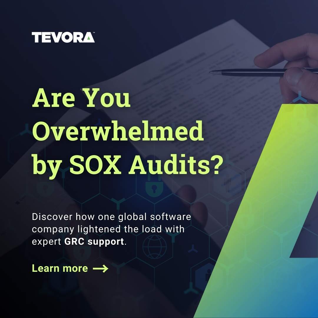 📥 Dive into the case study to discover how a global software company leveraged Tevora’s #GRC Support Services to maintain business continuity and meet evolving compliance demands with precision and confidence—while easing the burden of #SOXaudit cycles – tevora.us/4j4p2JI