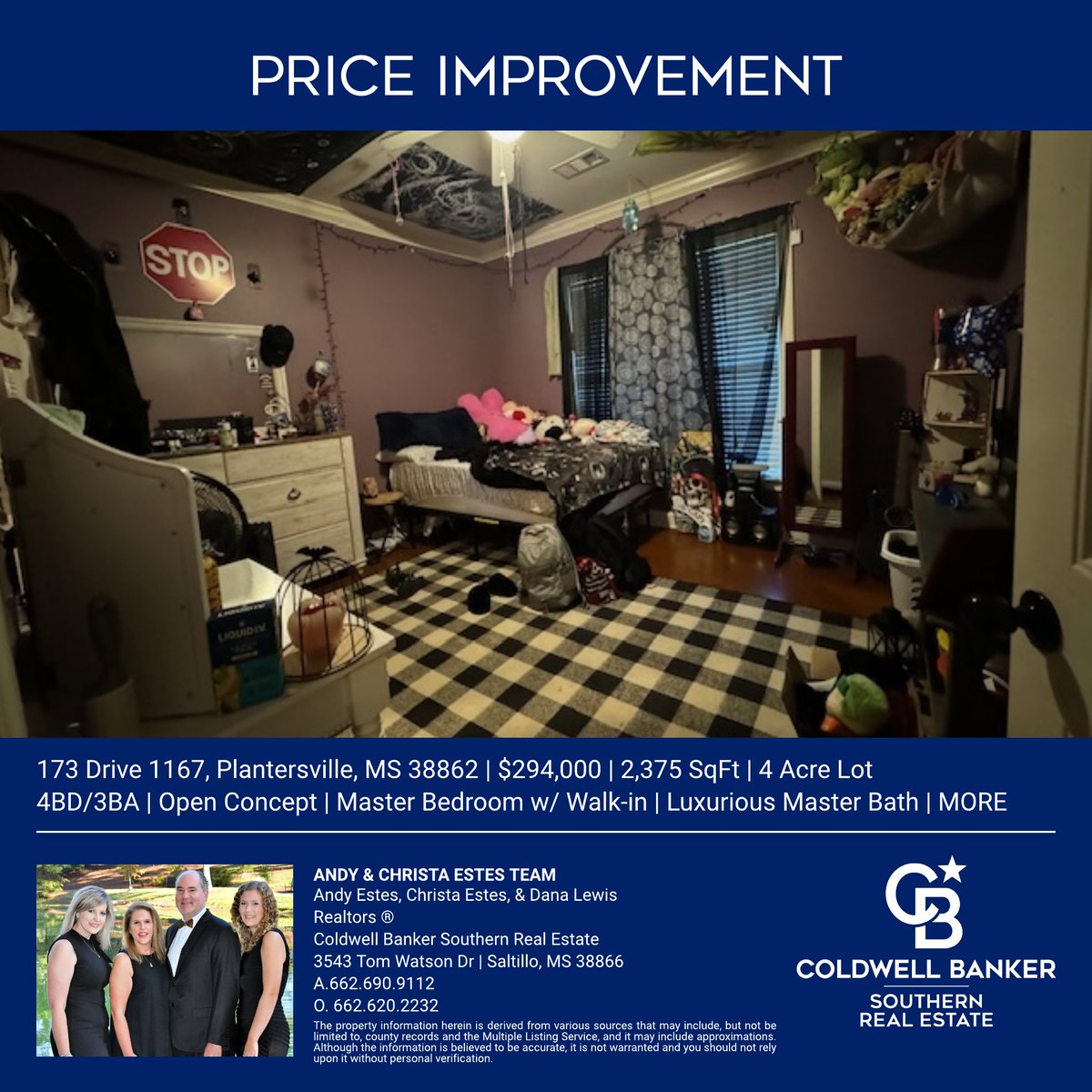 CBSouthern1's tweet image. #Plantersville - #Reduced! 4BD/3BA #exquisite residence with 4 acres offering an open concept design that seemlessly integrates the dining, great room, and kitchen areas.  The Master has a spacious walk-in closet. cbtupelo.com/listing/MS/Pla…