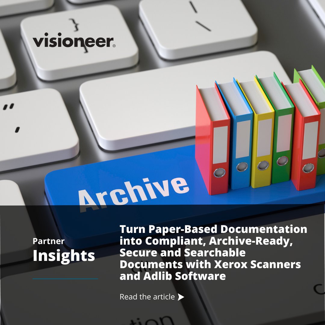 Transform your paper docs into compliant, archive-ready, secure, and searchable files with Xerox Scanners and @AdlibSoftware! 📜🔒🔍 

𝐑𝐞𝐚𝐝 𝐭𝐡𝐞 𝐚𝐫𝐭𝐢𝐜𝐥𝐞: xeroxscanners.com/en/us/insights…

#technology