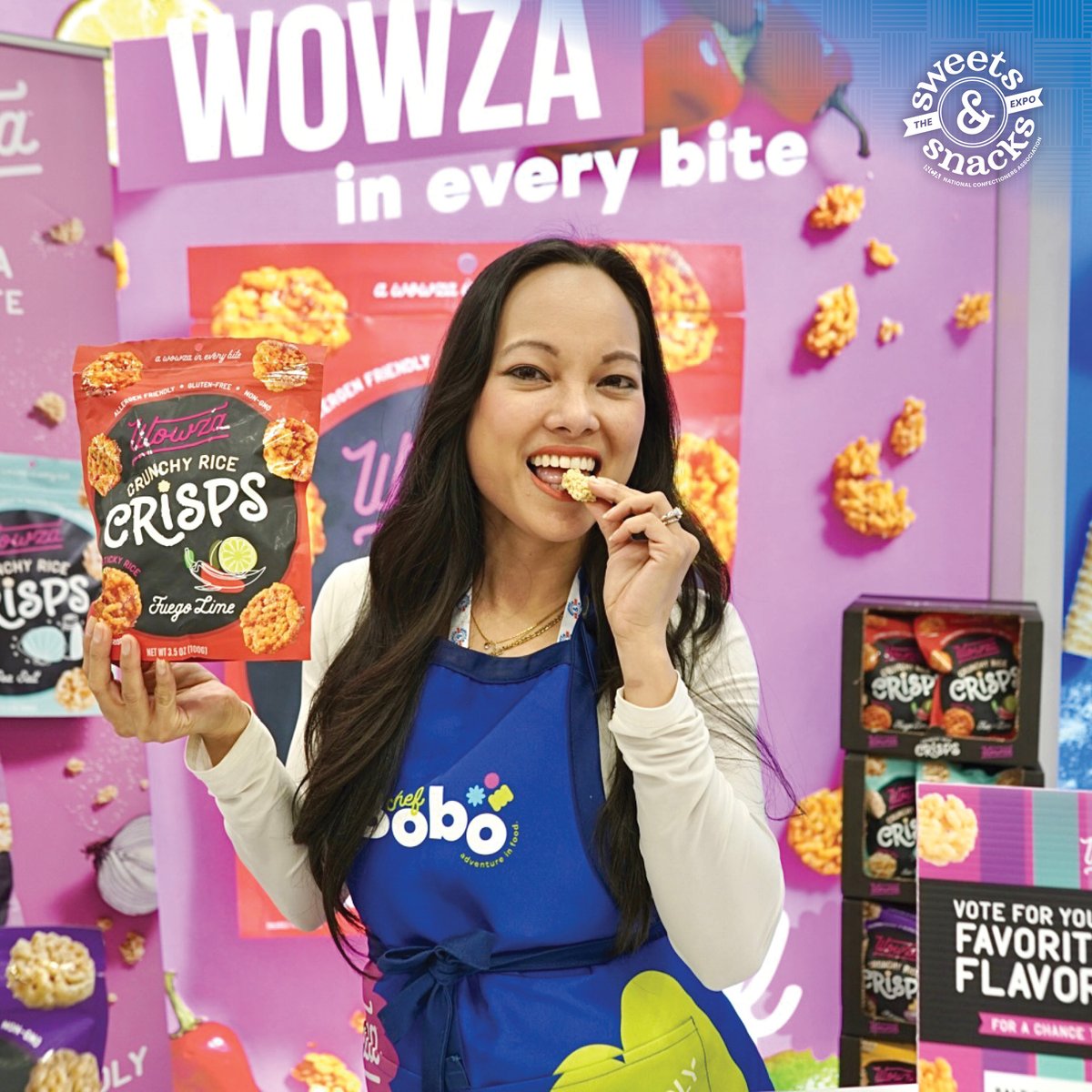 SWEETSandSNACKS's tweet image. Last day, best day?! Let’s make the most of the final hours on the Show Floor 🍭🍪
#SweetsAndSnacks