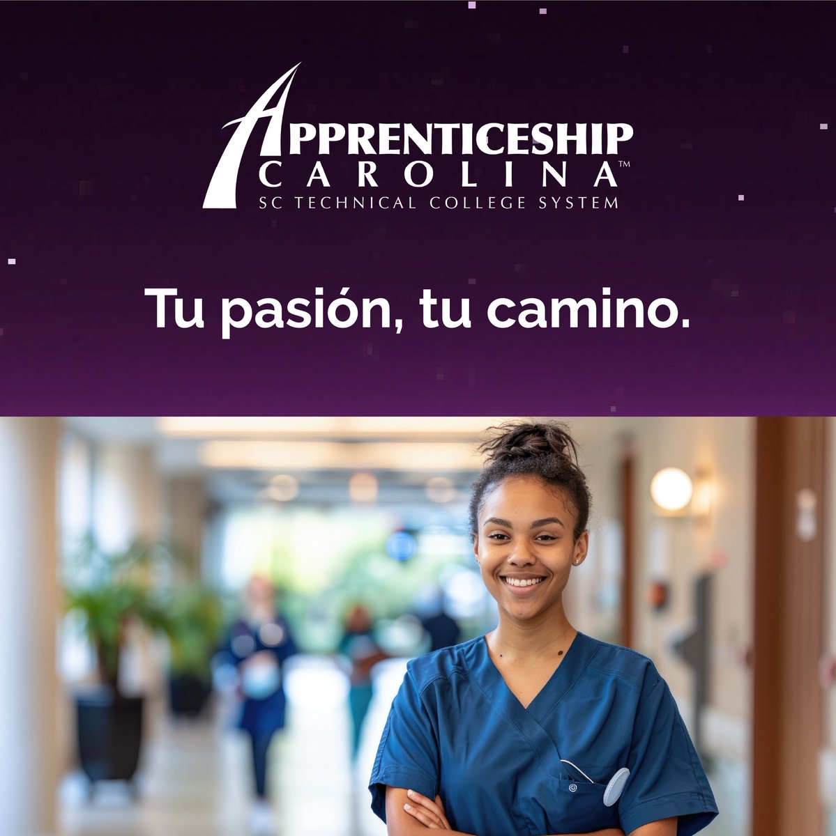 Tu pasión, tu camino. There are nearly 1,000 apprenticeship options available through Apprenticeship Carolina in our seven targeted industry clusters. 
👾 bit.ly/PresioneInicio