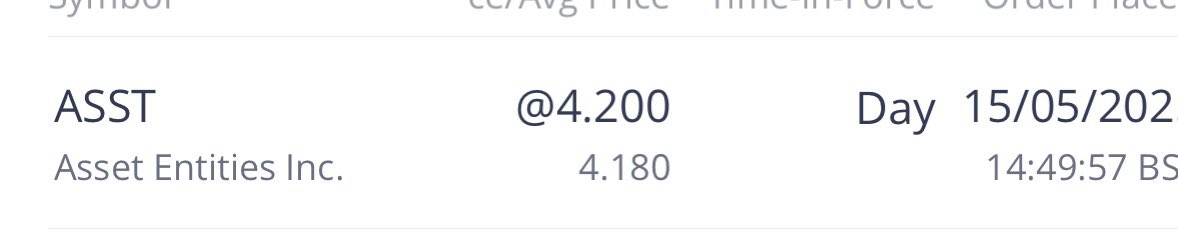 $ASST 

been waiting a while for my entry!! 

Patience 😉🔥🔥🔥🚀🚀