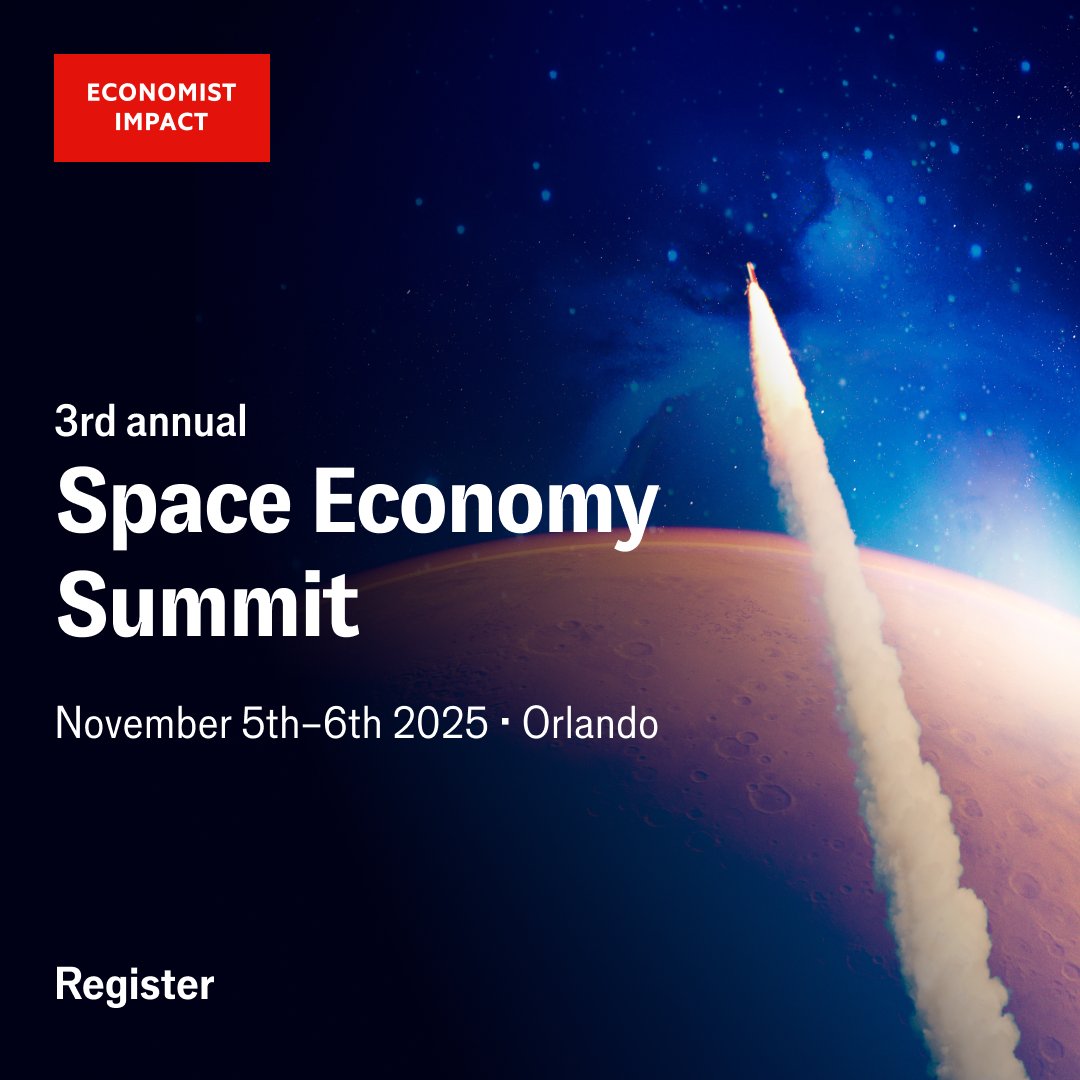 🌎🚀 The Space Economy Summit returns to the U.S. Nov 5–6! We’re delighted to welcome <a href="/UCF/">UCF</a> as host sponsor. Join us in Orlando to explore commercial opportunities and environmental impacts from space.
🔗 econimpact.co/Td
 #EconSpace #SpaceEconomy #UCF #FutureOfSpace