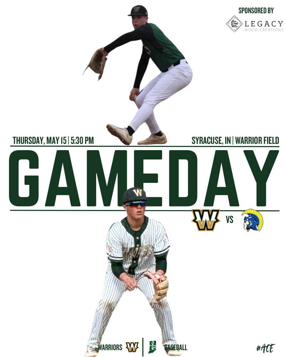 Come out and support the Warriors as they host Triton. Tonight is Teacher Appreciation Night at the ballpark as well.  #WeAreWawasee #Warriors #2025 #ACE