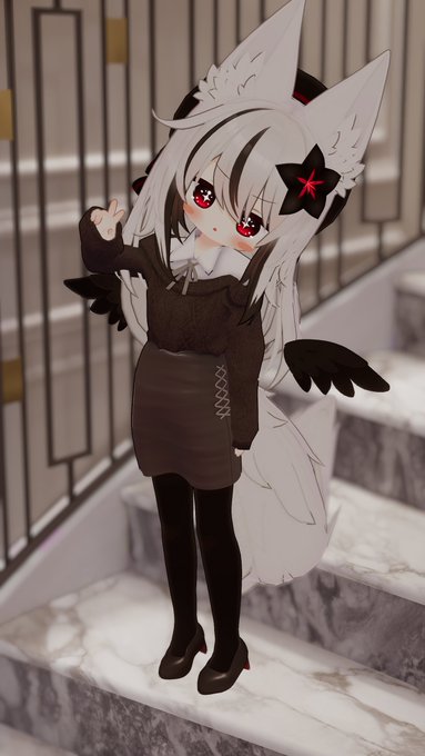 #おうつちのVRC日記
ネメシスちゃんとlapちゃんにもパンプス履かせた～ 