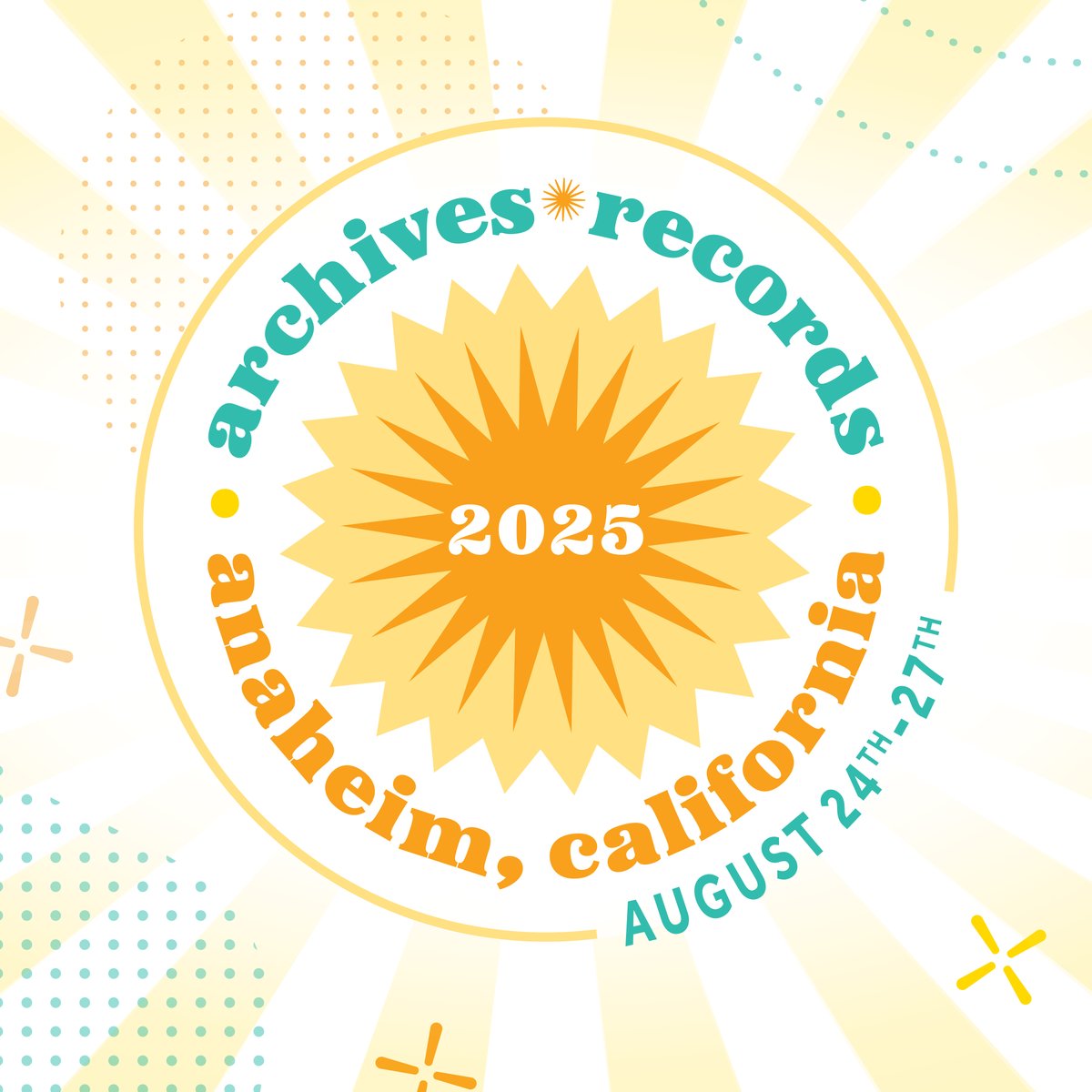 Dive into unparalleled learning opportunities with ARCHIVES*RECORDS 2025. Join hundreds of archivists in person in Anaheim and online from August 24-27 for SAA’s Annual Meeting. Connect with peers and expand your perspective by registering today! #SAA25 ow.ly/g44N50VMjjg