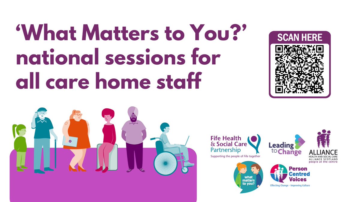 Do you work in care homes and want to learn about the 'What Matters to You' approach? Sign up for a ‘What Matters to You?’ session for care home providers and learn how kindness can improve the way we deliver care: alliance-scotland.org.uk/blog/events/wh…