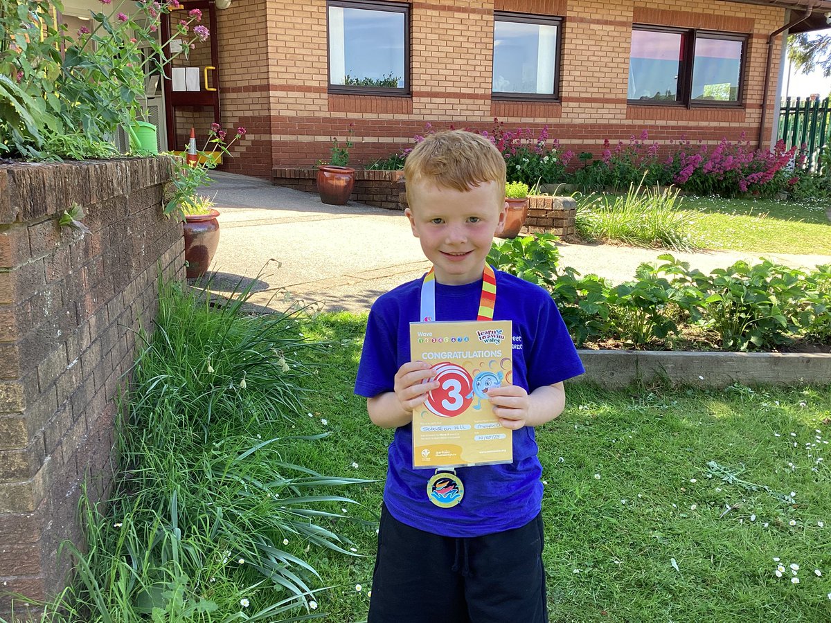 Congratulations to this dedicated young man who has gained his Nofio 3 medal. Bring on Nofio 4! <a href="/GSPriYear2/">Miss Bodger & Mrs Fisher</a> Super proud!