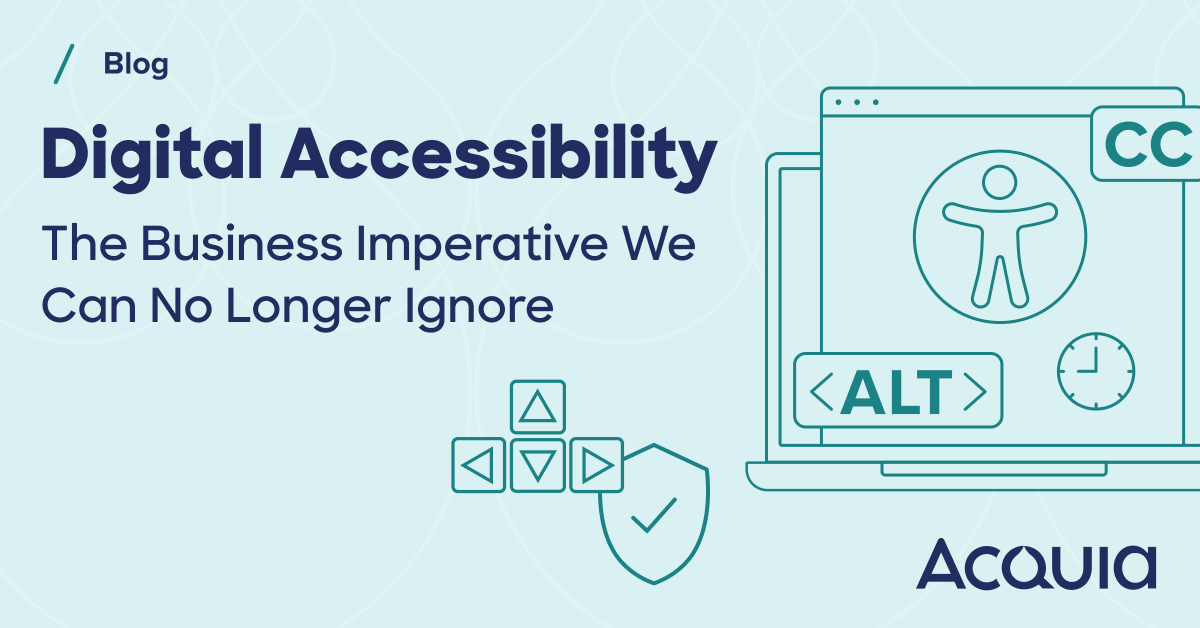 Your website could be losing 1 in 6 customers! Accessibility isn't just compliance; it's essential for business. 🌍 Boost accessibility and gain a competitive edge: acquia.com/blog/digital-a… #Accessibility #InclusiveDesign #GAAD2025