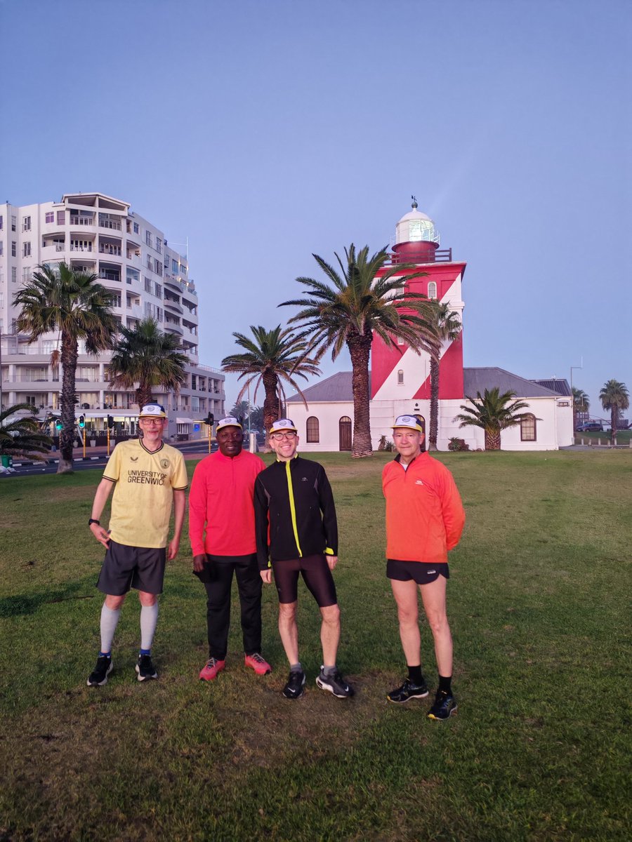 Yesterday <a href="/RunCapeTown/">Run Cape Town</a> welcomed this lovely big group of people from the DRBF conference for a walk/run around the v&amp;a/seapoint 🤩Big thank you to Jeremy for organising-We're delighted so many people came out to exercise,see the sunrise &amp; enjoy some CapeTown magic #ontheruntour
