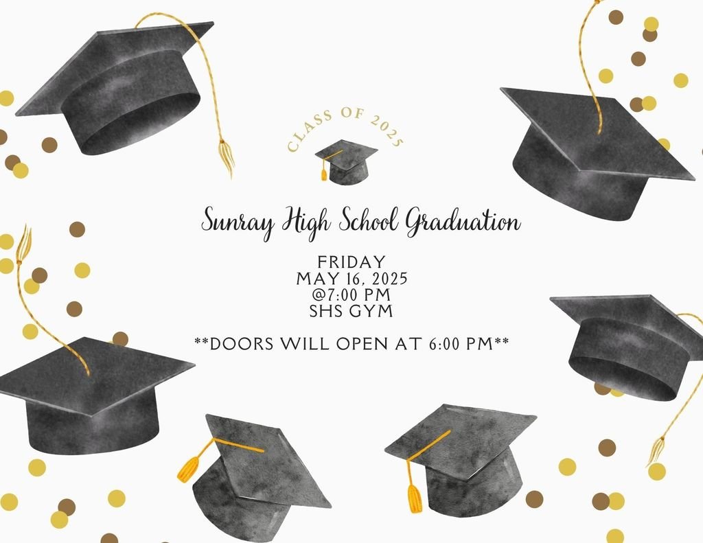 Join us tomorrow, May 16th @ 7:00 PM for the Class of 2025 Graduation.

Doors will open @ 6:00 PM