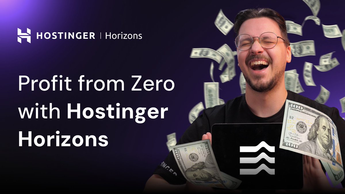 Want to monetize your skills? Save a spot right here - evt.to/eihuiamgw ✨
Join our Hostinger Horizons live event and learn how to make a profit with ease on May 21st, 15:00 (GMT)💸
#HostingerHorizons