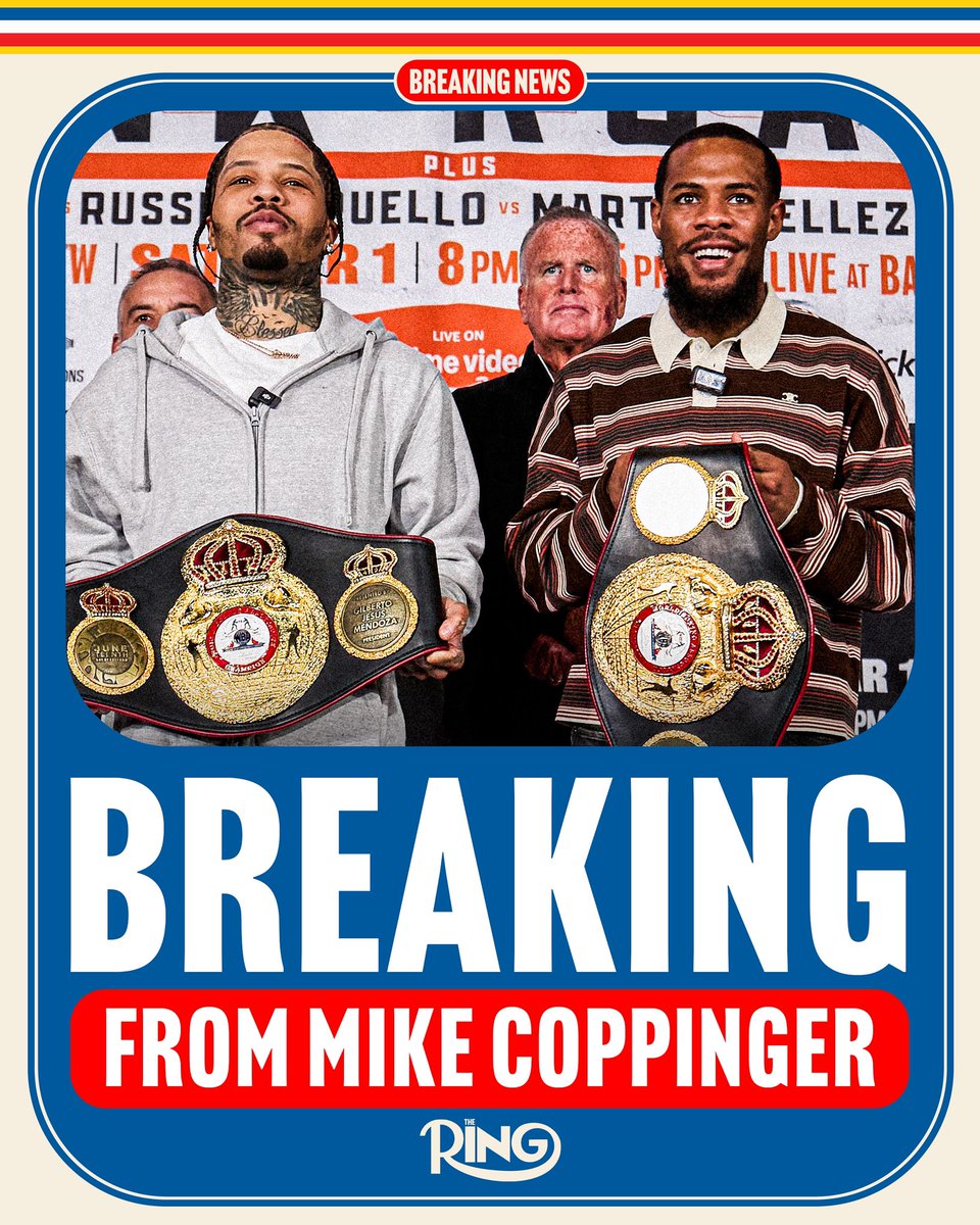‼️ The Gervonta Davis vs Lamont Roach rematch will take place on Aug 16th in Las Vegas, sources tell The Ring's Mike Coppinger.