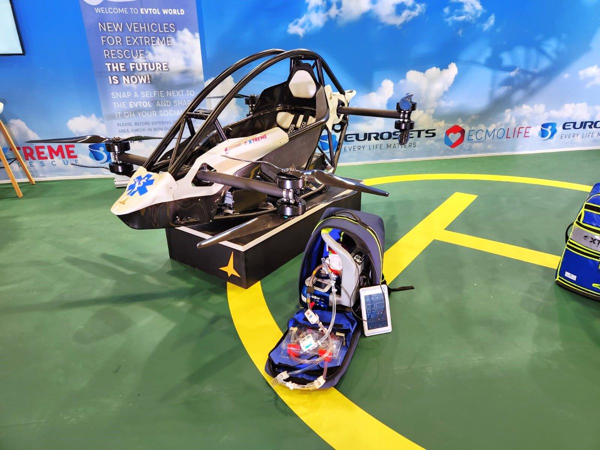 jetson_aero's tweet image. EuroSets invited Jetson to collaborate unveiling their newest medical technology at this year's EuroELSO Congress. Their invitation was an encouraging sign that they saw real potential in the Jetson ONE for emergency medical services.
Together, we shared how next-generation…