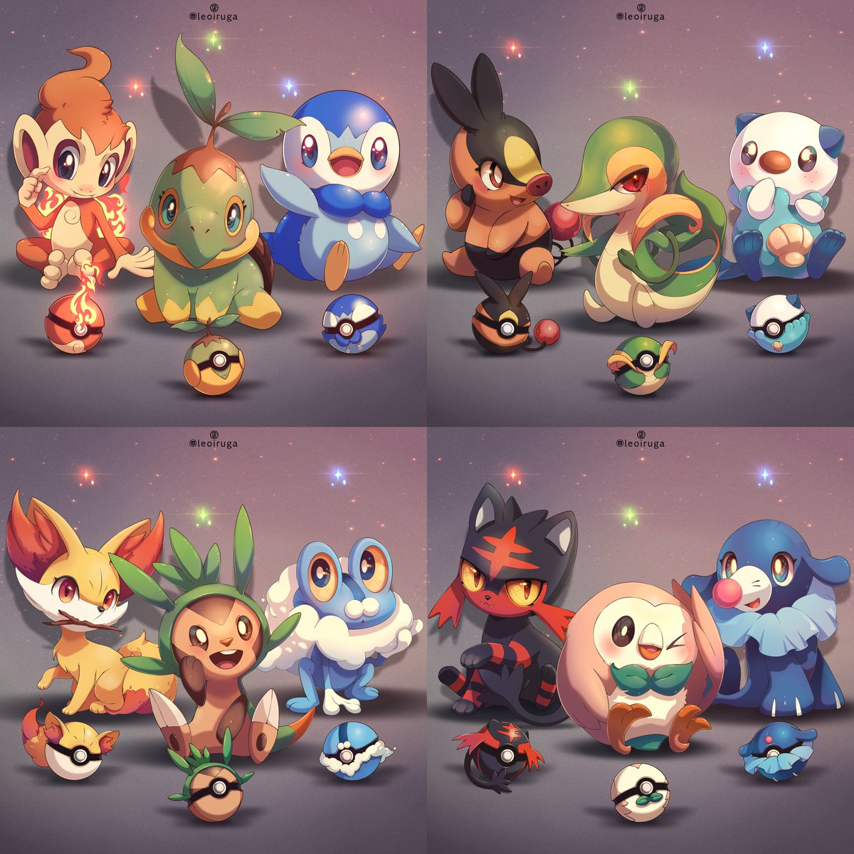 ✨Starters Gen 4-7✨
🍃🔥💧