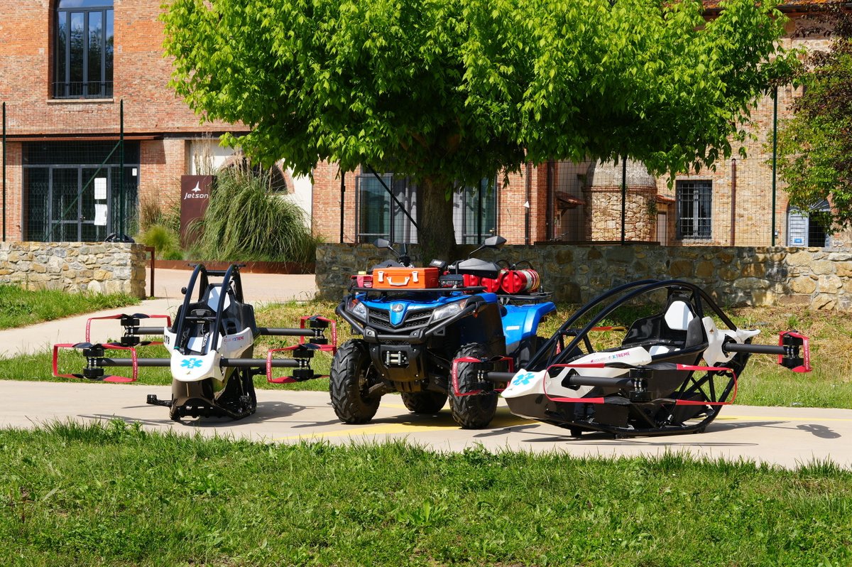 jetson_aero's tweet image. EuroSets invited Jetson to collaborate unveiling their newest medical technology at this year's EuroELSO Congress. Their invitation was an encouraging sign that they saw real potential in the Jetson ONE for emergency medical services.
Together, we shared how next-generation…