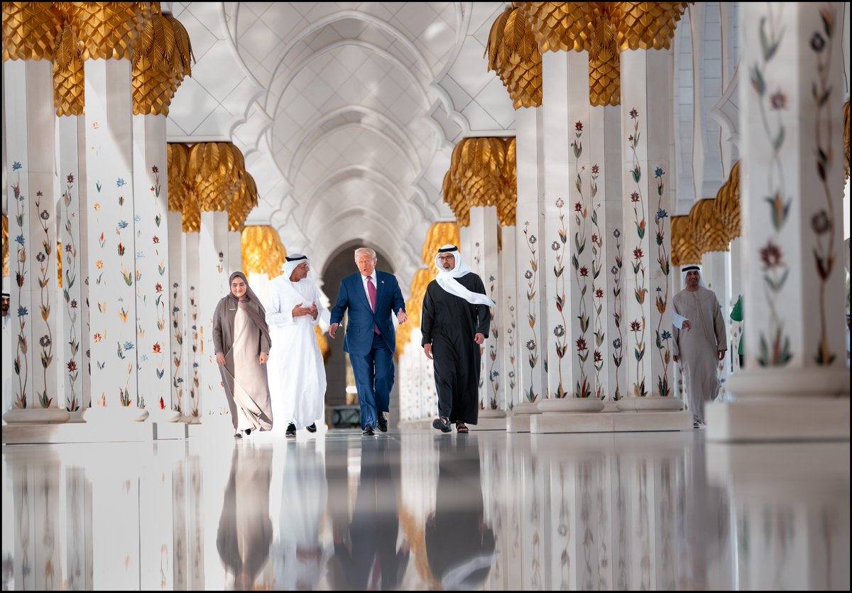 .<a href="/POTUS/">President Donald J. Trump</a>  as he visits Sheikh Zayed Grand Mosque in Abu Dhabi.