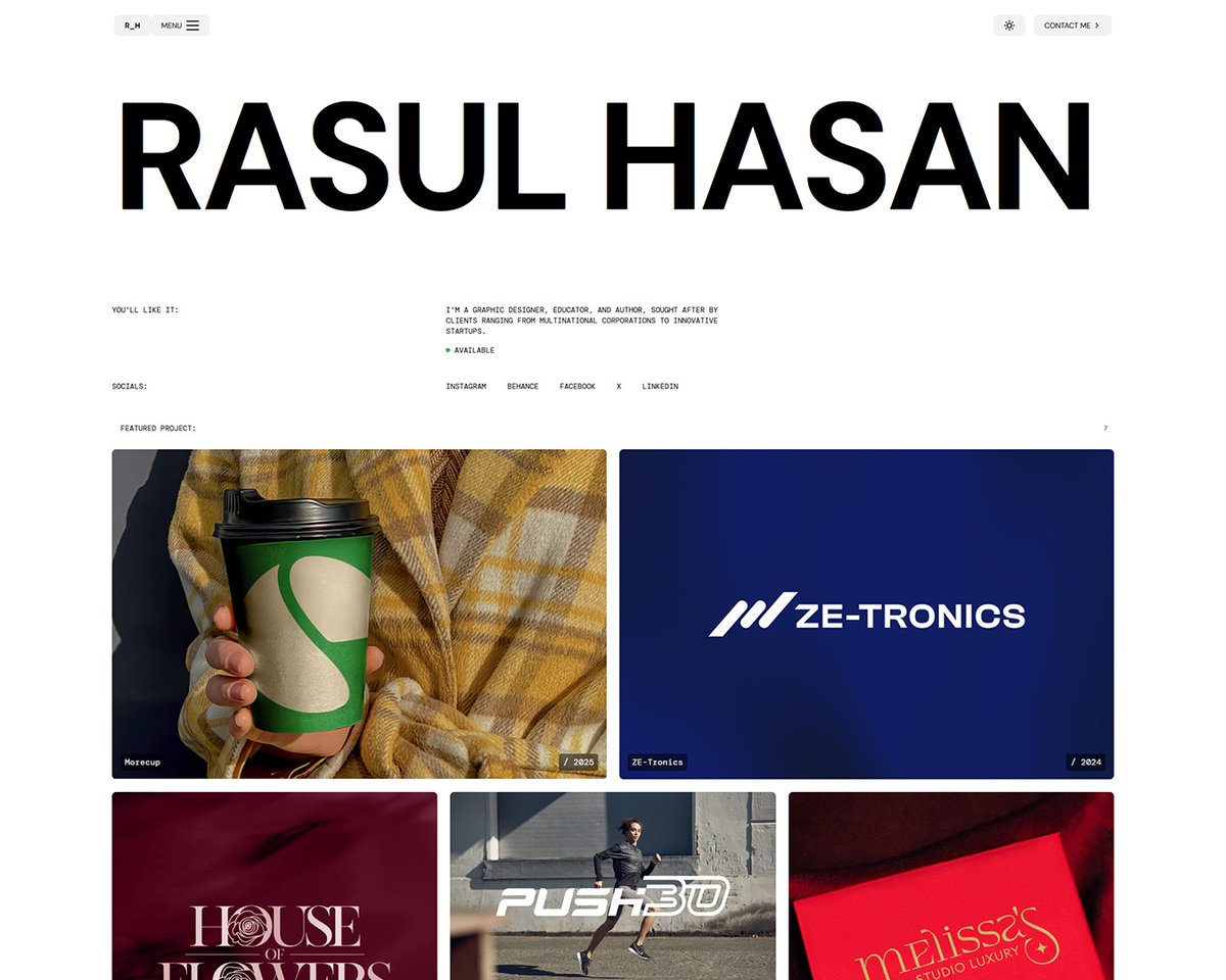 rasulhasancom's tweet image. Excited to share my brand new portfolio! Discover my latest work in graphic design, branding, and visual storytelling.
Let’s connect, collaborate, and create something remarkable together!
🔗 rasulhasan.com