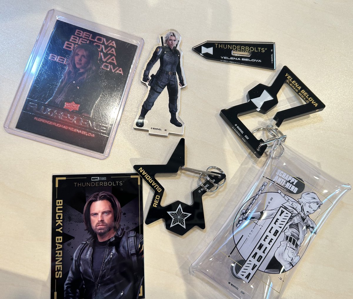 サンダーボルツ　バッキー　缶バッジ MARVEL Happyくじ サンダーボルツ バッキー Bucky 缶バッジ