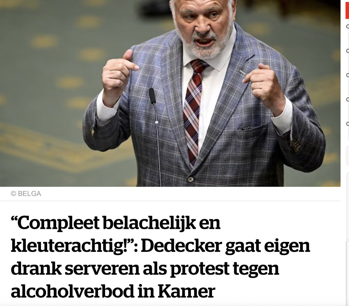 Problematische droogte. De burger moet aich verantwoordelijk gedragen en bijdragen aan de oplossing.
Ondertussen onze gezagdragers: