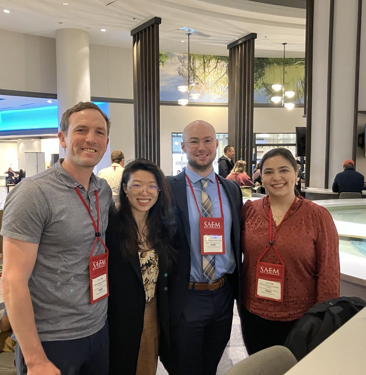 Mark Mycyk (@markmycyk) on Twitter photo Our 2024-25 <a href="/AcademicEmerMed/">AEM Journal</a> resident editors Corey & Mehrnoosh welcome the 2025-26 new resident editors Dee & Connor during #SAEM25 <a href="/klinelab/">jeffrey kline</a> <a href="/SAEMonline/">SAEM</a> Welcome to the journal! Our 2024-25 <a href="/AcademicEmerMed/">AEM Journal</a> resident editors Corey & Mehrnoosh welcome the 2025-26 new resident editors Dee & Connor during #SAEM25 <a href="/klinelab/">jeffrey kline</a> <a href="/SAEMonline/">SAEM</a> Welcome to the journal!