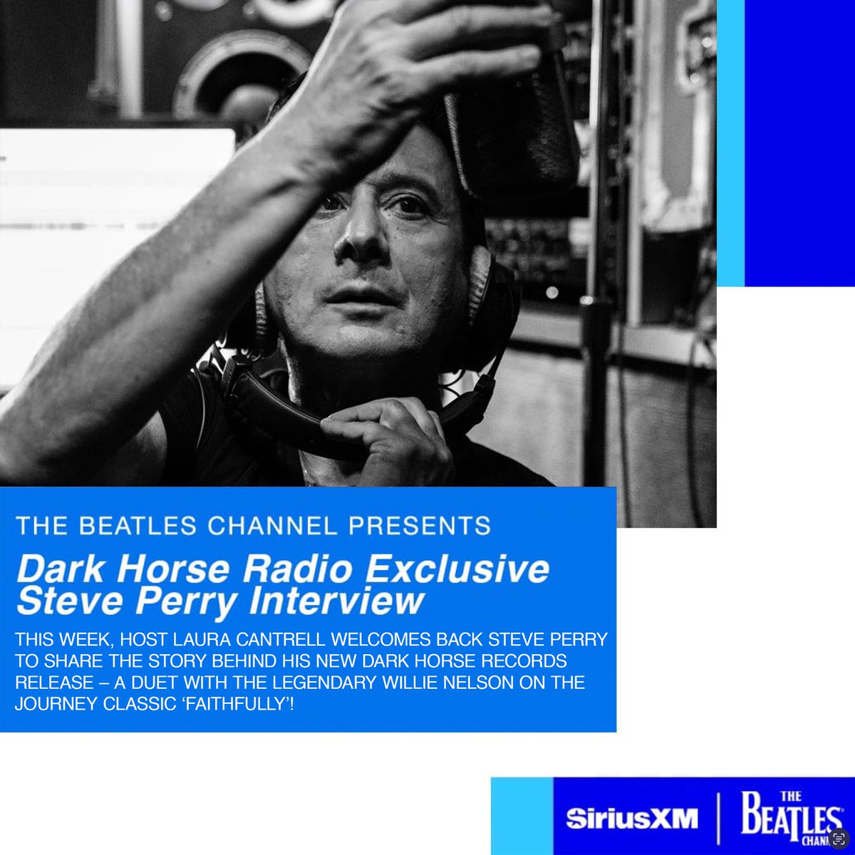 Steve Perry (@steveperrymusic) on Twitter photo Dark Horse Radio welcomes back Steve Perry to share the story behind his new <a href="/darkhorserecs/">darkhorserecords</a> release, a duet with the legendary <a href="/WillieNelson/">Willie Nelson</a> on the Journey classic ‘Faithfully’, to benefit <a href="/FarmAid/">Farm Aid</a>. Go here - siriusxm.us/DarkHorseRadio - to listen on <a href="/thebeatles/">The Beatles</a> channel on <a href="/SIRIUSXM/">SiriusXM</a> Dark Horse Radio welcomes back Steve Perry to share the story behind his new <a href="/darkhorserecs/">darkhorserecords</a> release, a duet with the legendary <a href="/WillieNelson/">Willie Nelson</a> on the Journey classic ‘Faithfully’, to benefit <a href="/FarmAid/">Farm Aid</a>. Go here - siriusxm.us/DarkHorseRadio - to listen on <a href="/thebeatles/">The Beatles</a> channel on <a href="/SIRIUSXM/">SiriusXM</a>