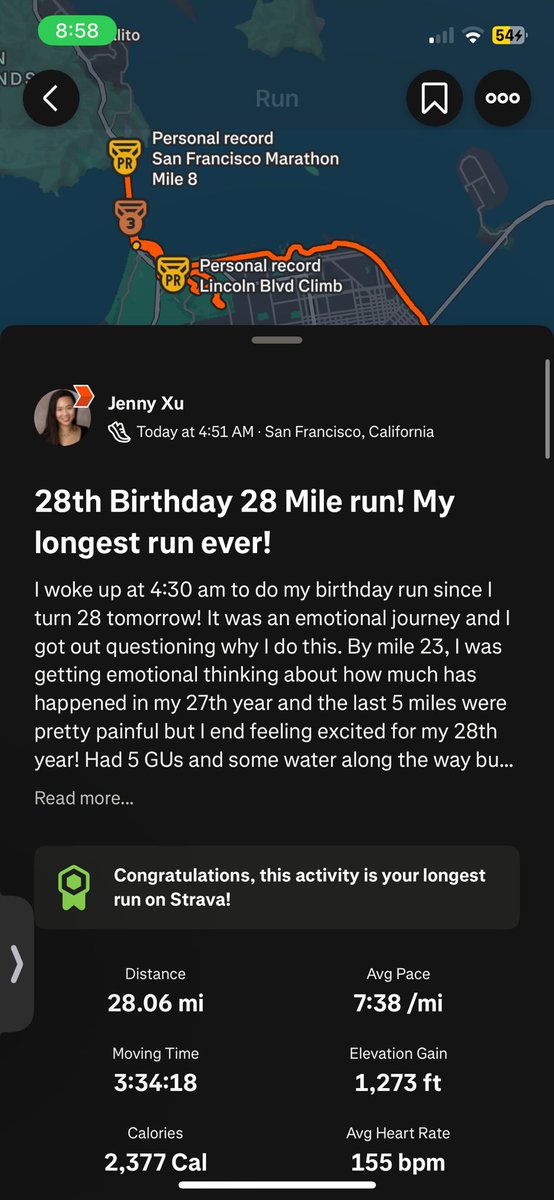 xujennyc's tweet photo. 1/ Ran 28 miles for my 28th birthday—my longest run ever—because startups don’t stop running. 💥

Here’s a quick update on @TalofaGames, what we did at #paxeast2025, and a sneak peek for what’s next 🧵 #founderjourney https://t.co/IWxNwAfSO2